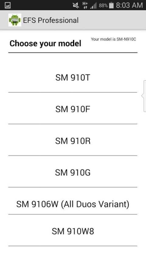 EFS Manager(IMEI)-Note4 स्क्रीनशॉट 4