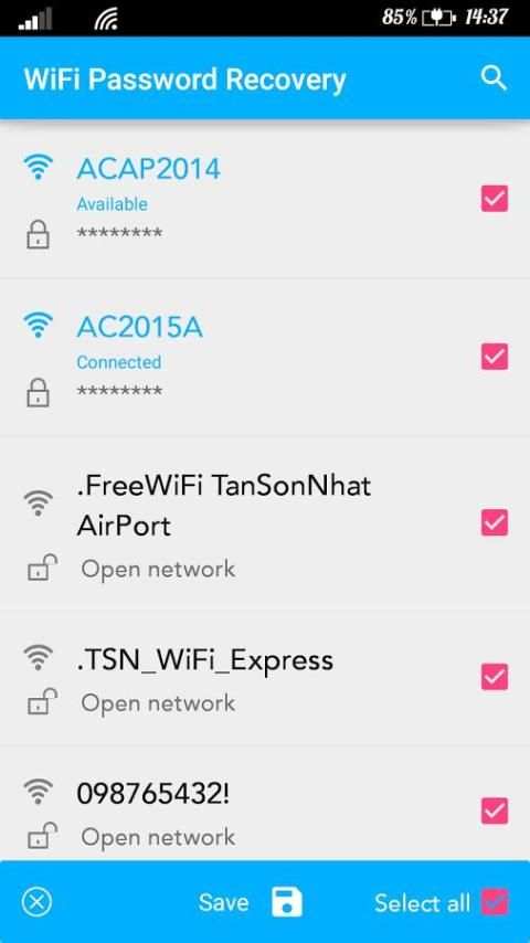 Wifi Password Recovery 2 تصوير الشاشة