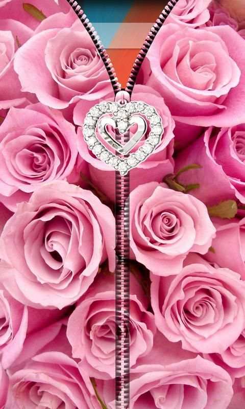 Pink Roses Zipper UnLock скриншот 4