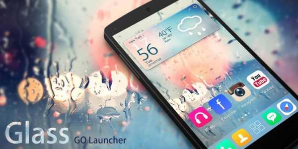 Glass GO Launcher Theme 5 تصوير الشاشة