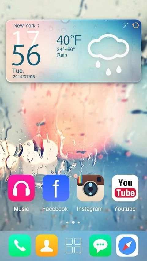 Glass GO Launcher Theme screenshot 4
