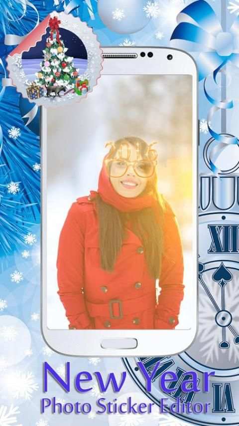 New Year Photo Sticker Editor screenshot 2