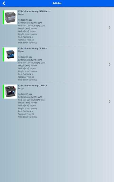 EXIDE Battery Finder screenshot 3