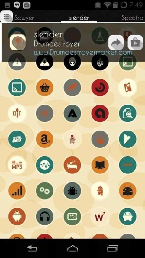 Slender Icon Pack скриншот 2