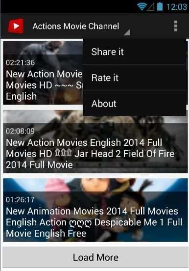 Action Movie Channel स्क्रीनशॉट 2