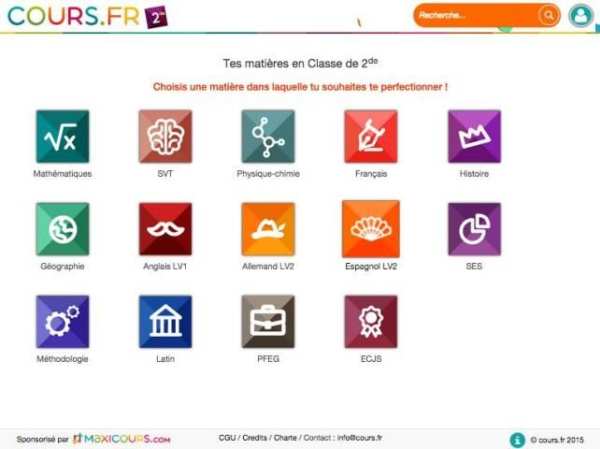Cours.fr 2nde screenshot 1