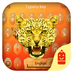Polygon Leopard Emoji Keyboard иконка
