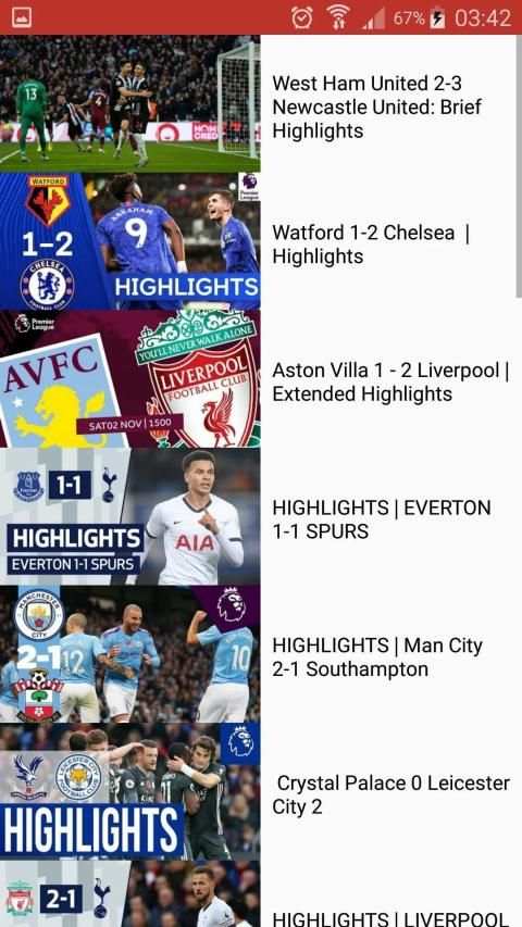 Football Highlights Live screenshot 1