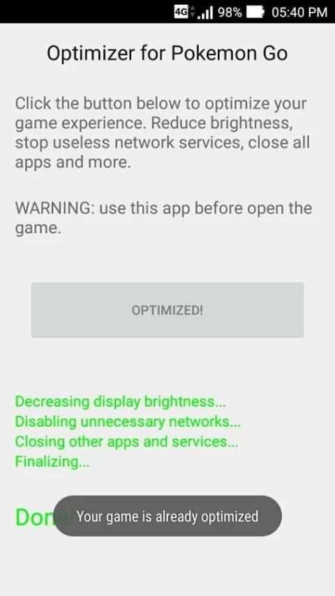 Optimizer for Pokemon Go скриншот 3