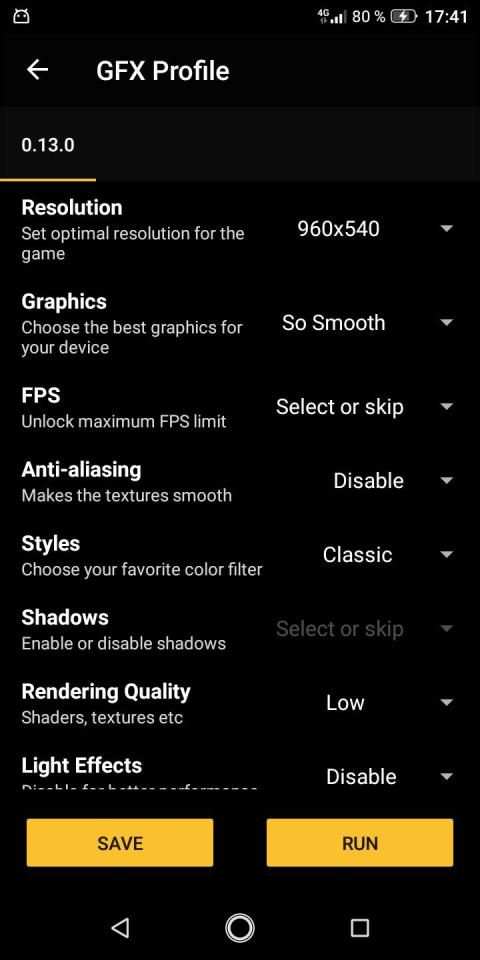 GFX tool - profile for PUBG screenshot 2