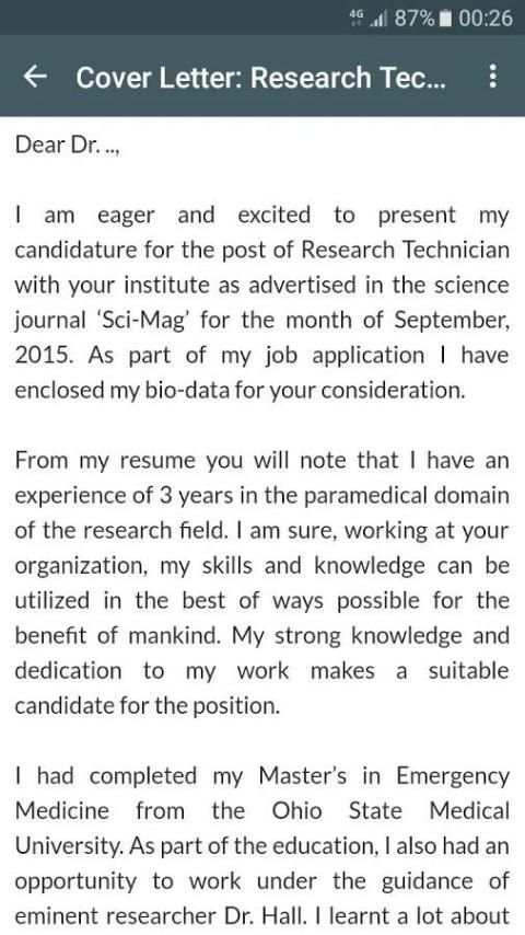 CV and Cover Letter screenshot 3