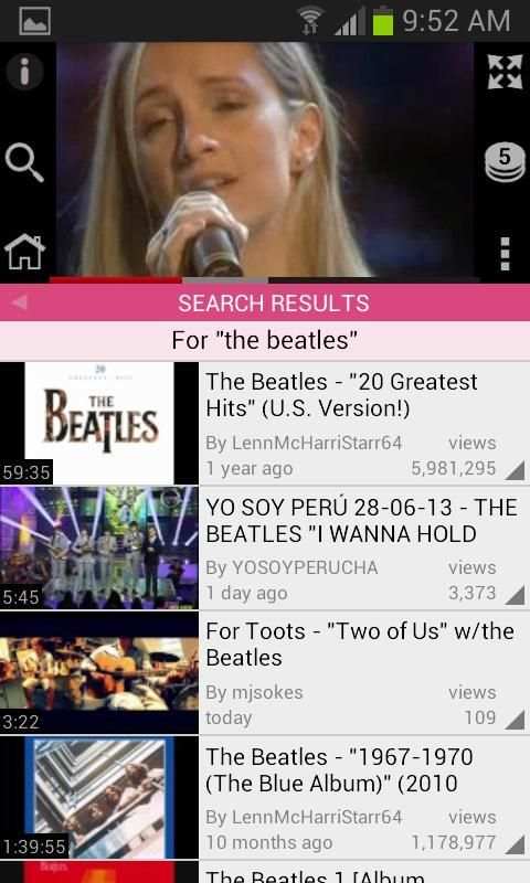 Zing YouTube Player screenshot 5