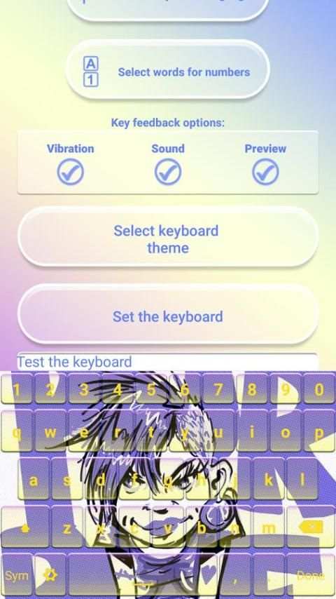 Sketch Keyboard with Emoticons screenshot 7