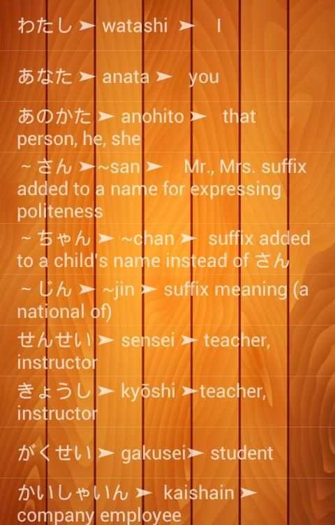 JLPT N5 Vocabulary скриншот 2