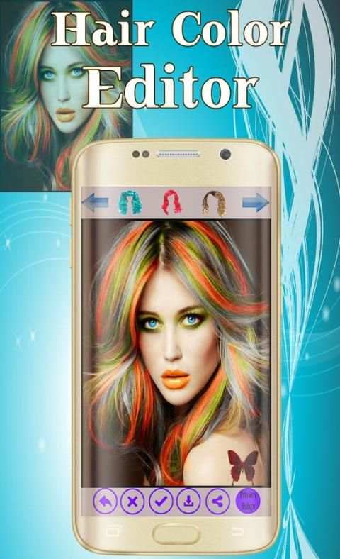 Hair Color Changer Make up screenshot 1