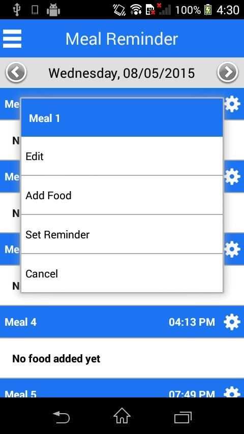 My Nutrition Reminder screenshot 3