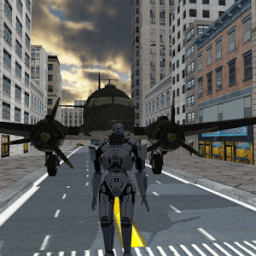 Army Robot Airplane icon