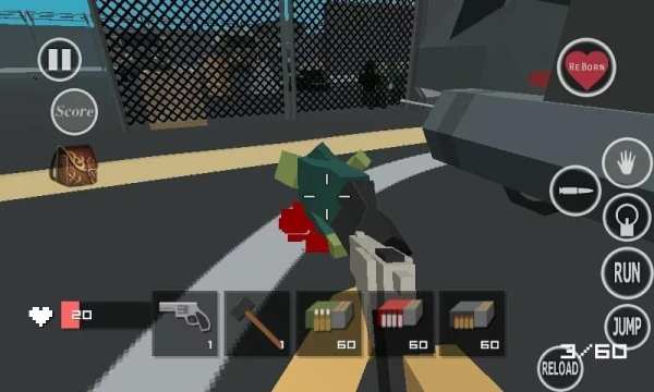 Zombie Pixel Block Perang screenshot 2