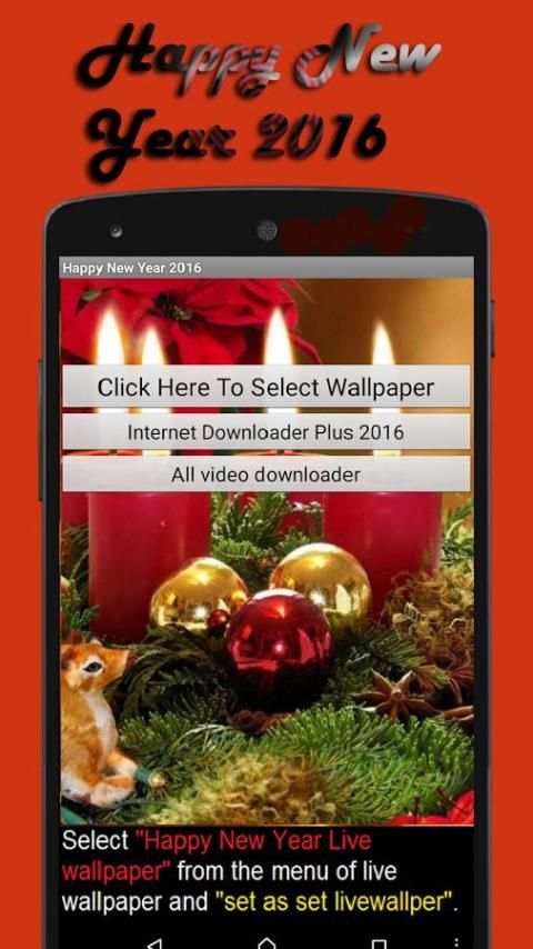 New Year 2016 Live Wallpaper स्क्रीनशॉट 2