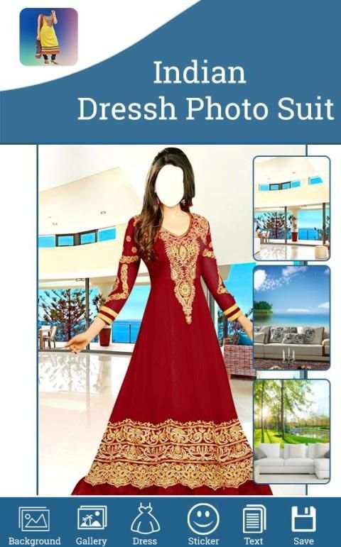 Indian Dress Photo Suit screenshot 1
