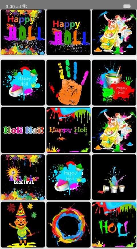 Holi GIF : Holi Stickers For Whatsapp screenshot 7