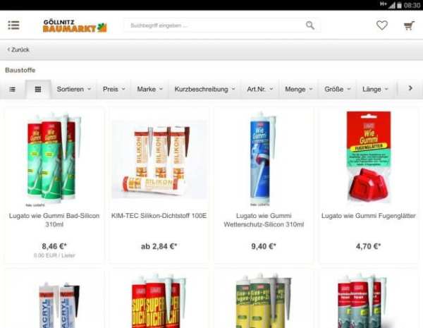 Baumarkt Göllnitz Shop screenshot 2