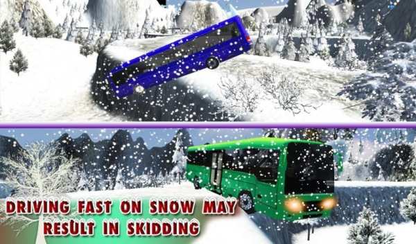 Offroad Snow Hill Bus Drive screenshot 3