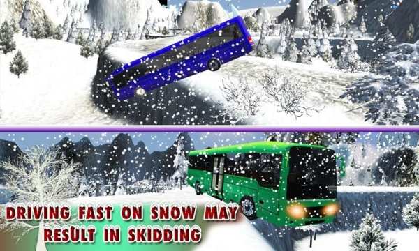 Offroad Snow Hill Bus Drive screenshot 11