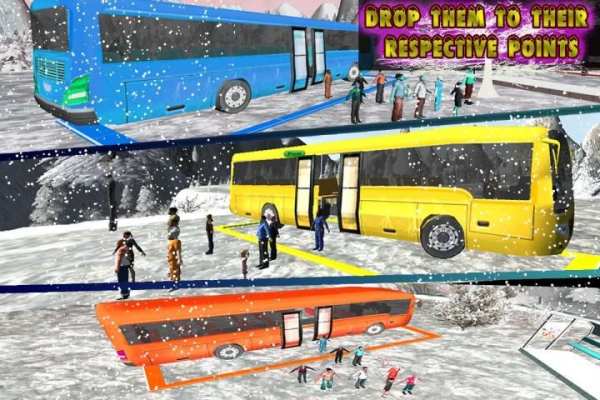 Offroad Snow Hill Bus Drive screenshot 9