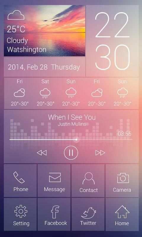 Venus GO Launcher Live Theme скриншот 6