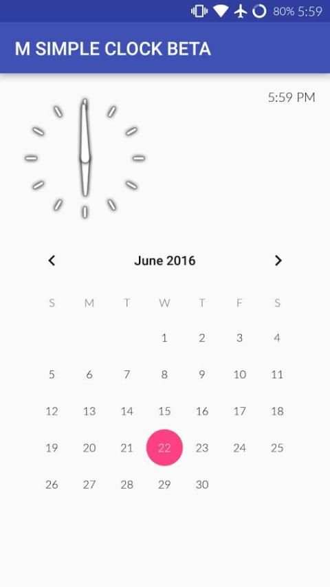 M Clock BETA 1 تصوير الشاشة