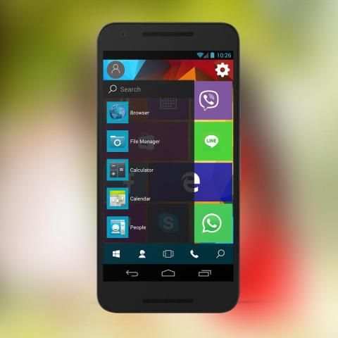 Win Phone 10 Launcher screenshot 1