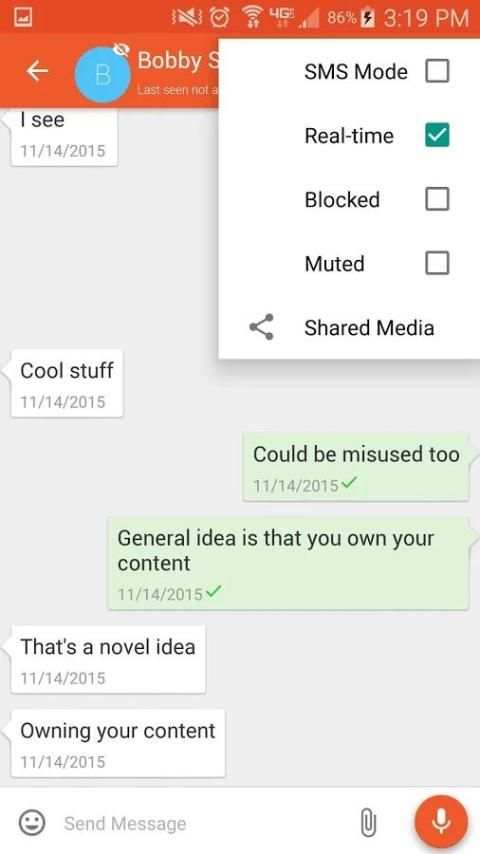 Now Messenger | Real-time screenshot 3