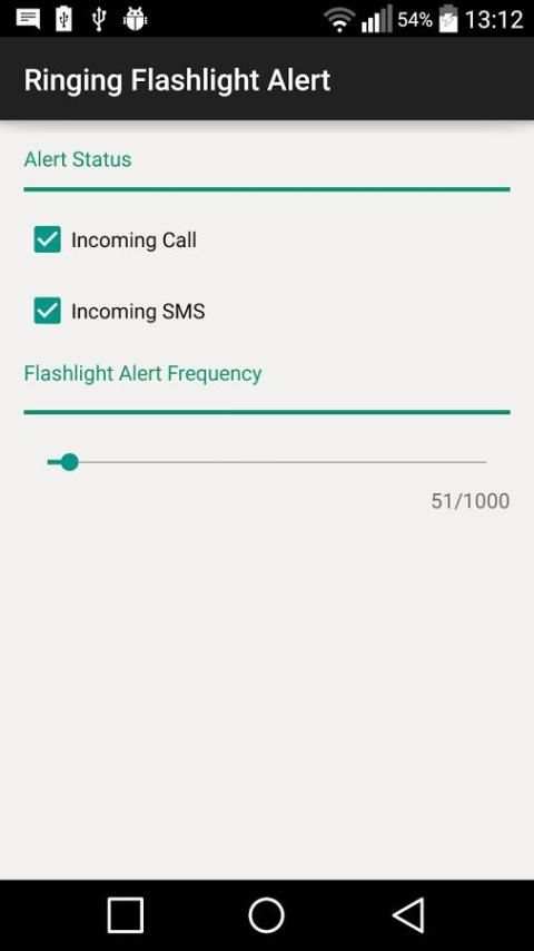 Ringing Flashlight Alert скриншот 2