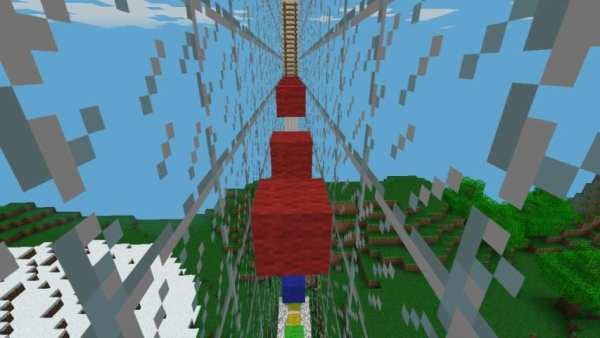 Parkour wall map for Minecraft 2 تصوير الشاشة
