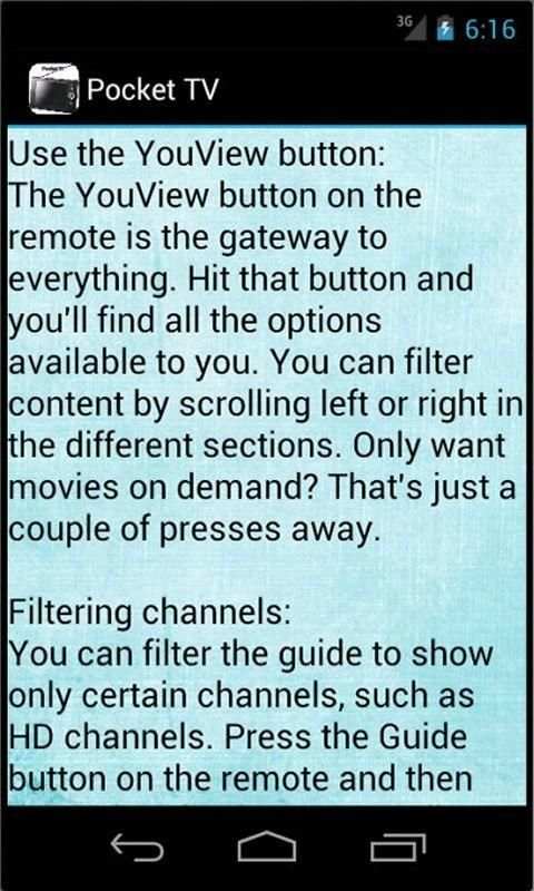 Pocket TV screenshot 1
