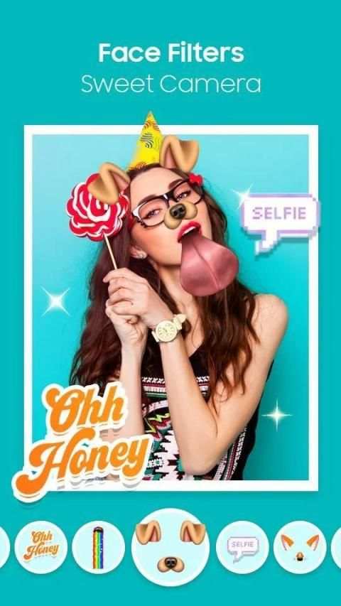 Candy Selfie Sweet Camera screenshot 5