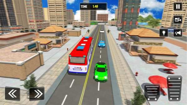 Urban City Bus Driver 3D Game स्क्रीनशॉट 2