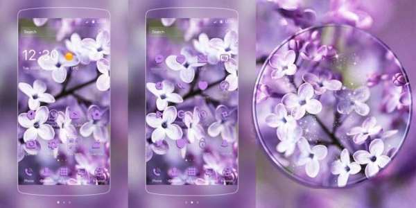 Lavender Bunga Tema screenshot 1