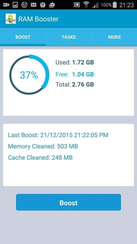 Ram Booster скриншот 2