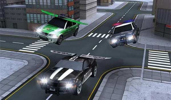 Police Flying Car 3D Simulator screenshot 1