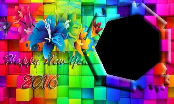 Color NewYear 2016 Photo Frame 2 تصوير الشاشة