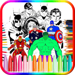 Coloring Book for Super Hero आइकन