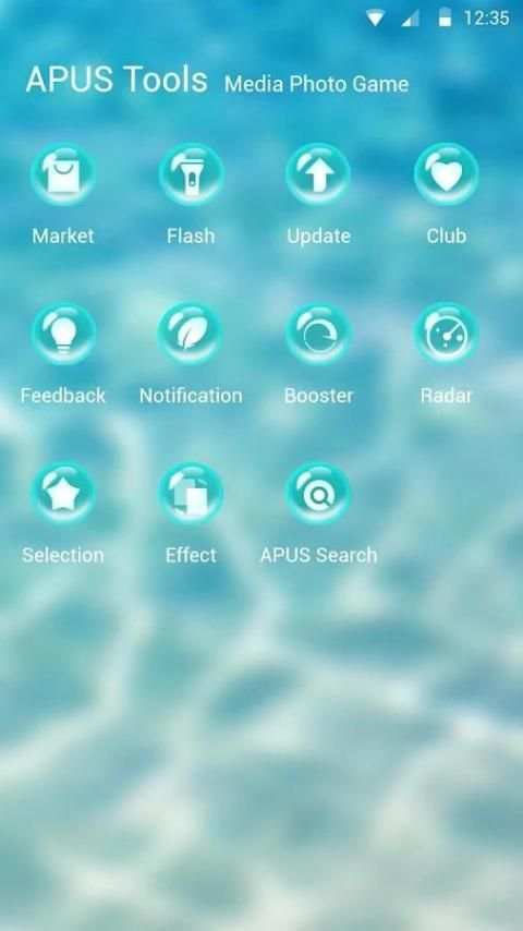 Pure Water theme for APUS स्क्रीनशॉट 1