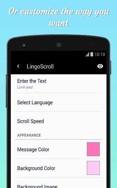LingoScroll Scrolling Text App screenshot 4