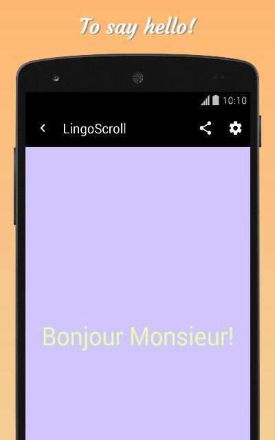 LingoScroll Scrolling Text App screenshot 2