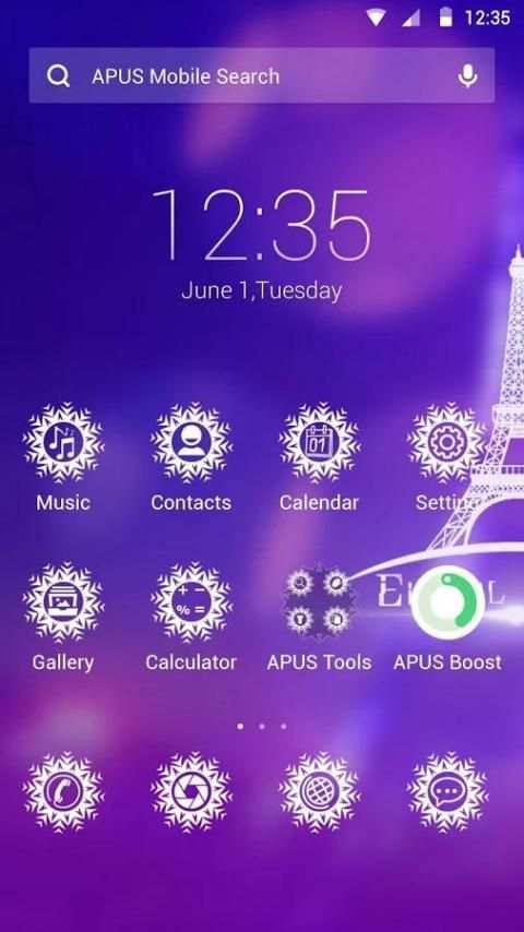 Eiffel Romance theme for APUS screenshot 3