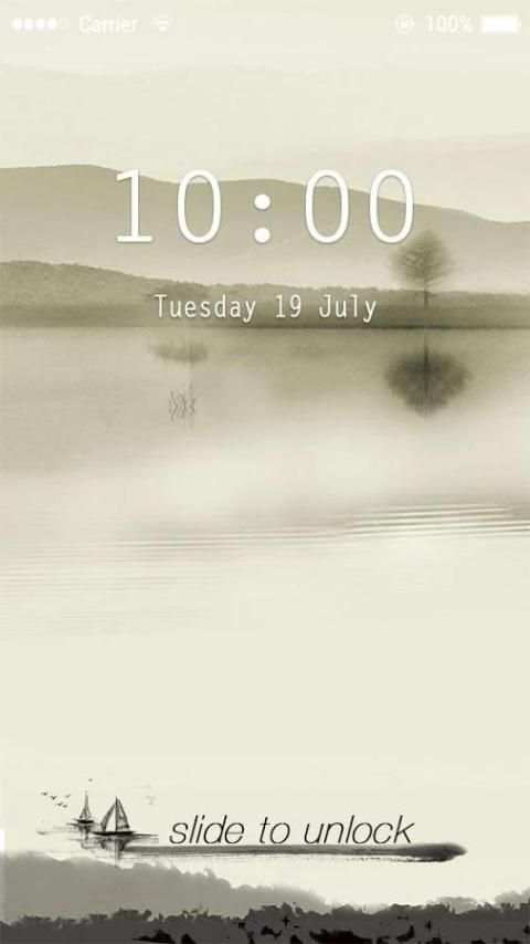 Applock Theme Chinese Ink स्क्रीनशॉट 3