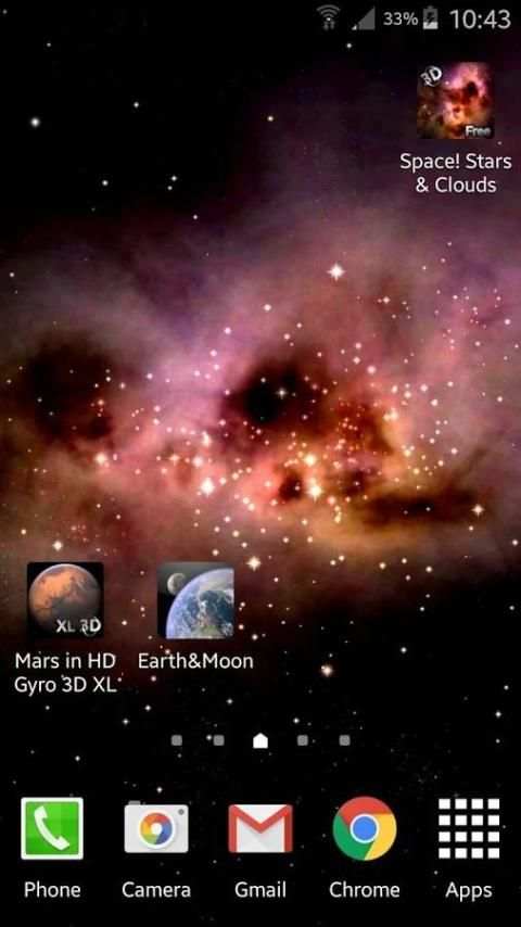 Space! Stars & Clouds 3D Free 7 تصوير الشاشة