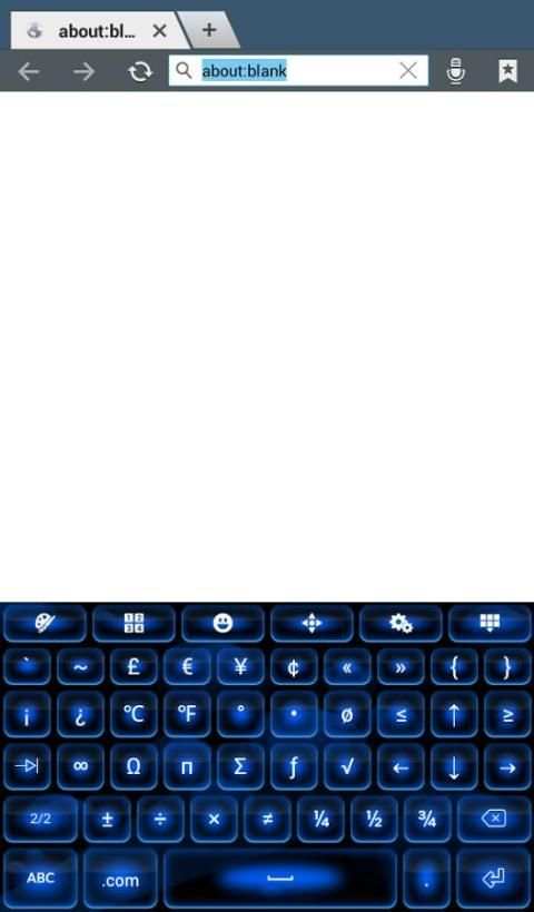 Color Blue Keyboard Theme 4 تصوير الشاشة